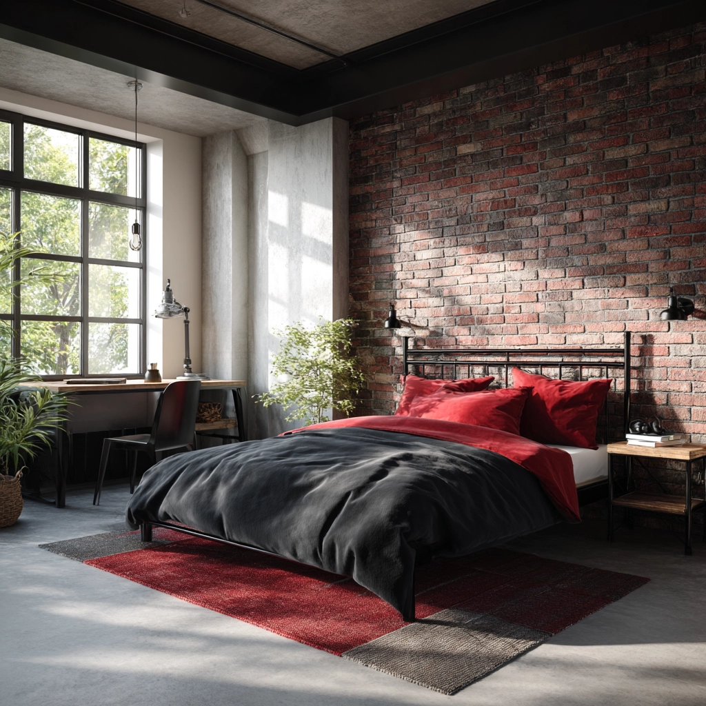 red and black bedroom ideas 59