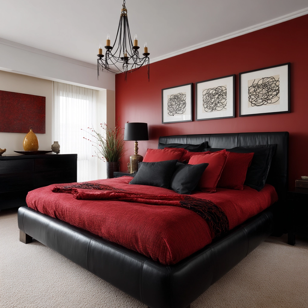 red and black bedroom ideas 7