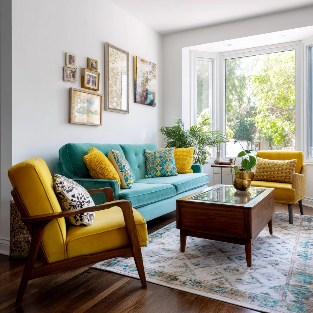 retro living rooms 55