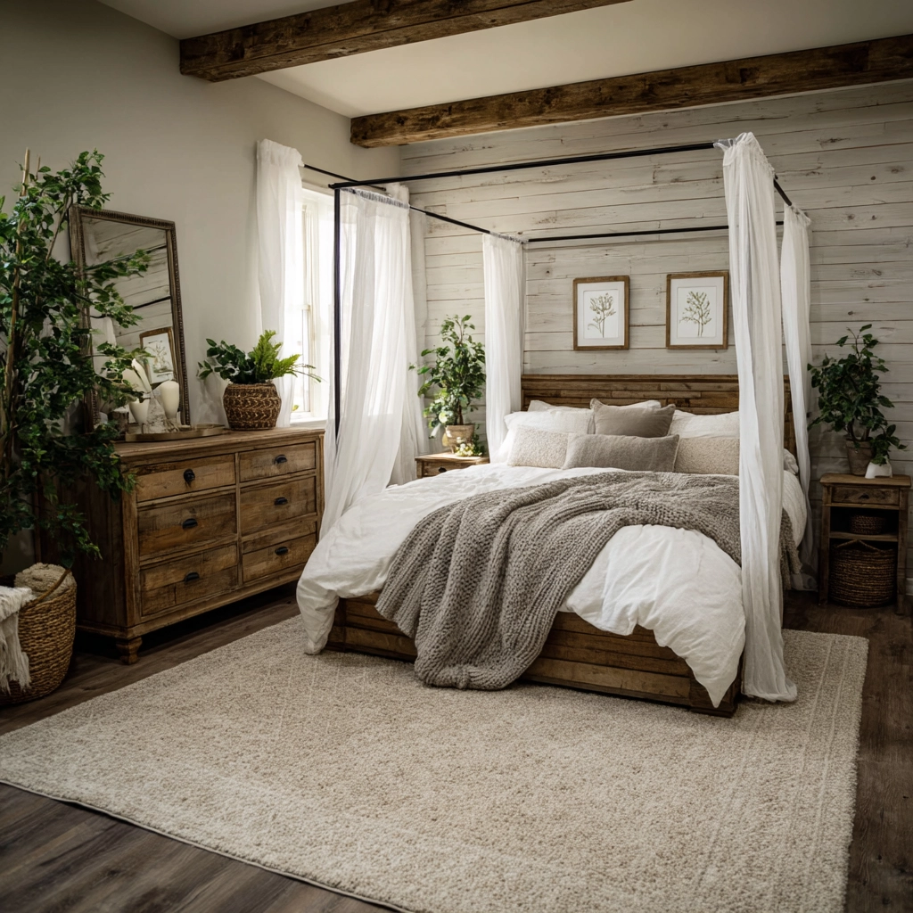 rustic farmhouse bedroom 10