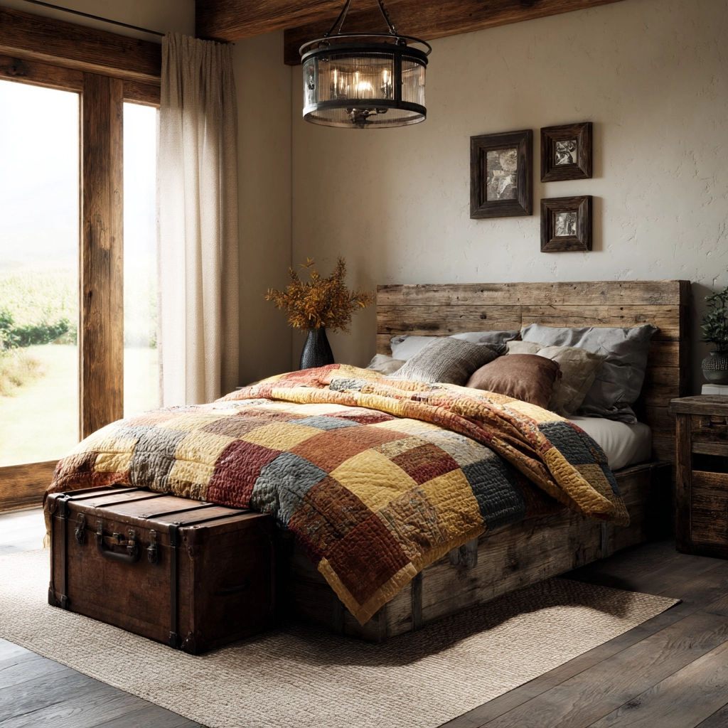 rustic farmhouse bedroom 26