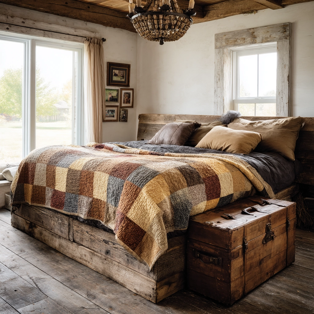rustic farmhouse bedroom 27