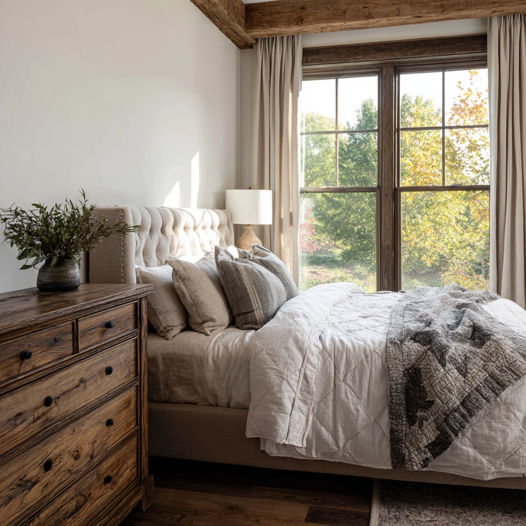 rustic farmhouse bedroom 35