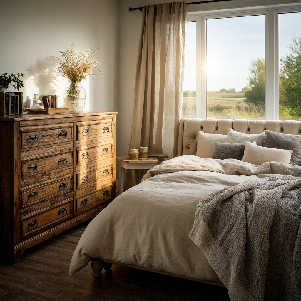 rustic farmhouse bedroom 36