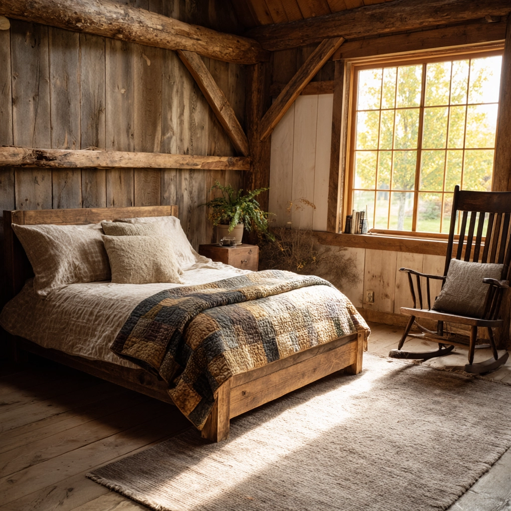rustic farmhouse bedroom 37