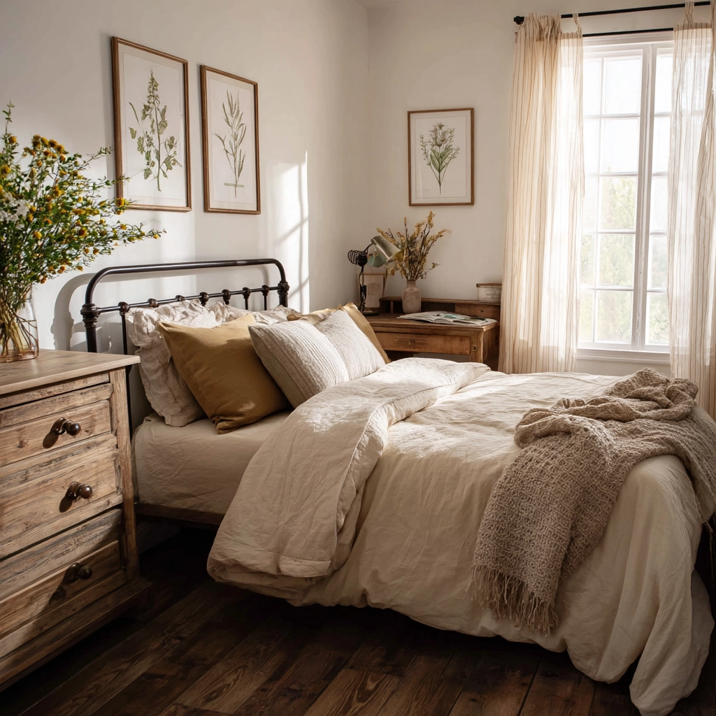 rustic farmhouse bedroom 57
