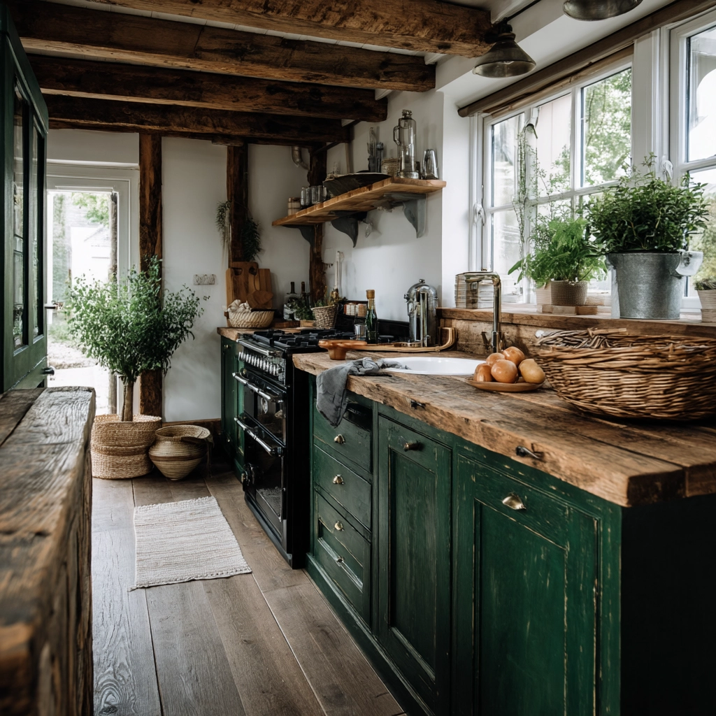 rustic kitchen cabinets 19
