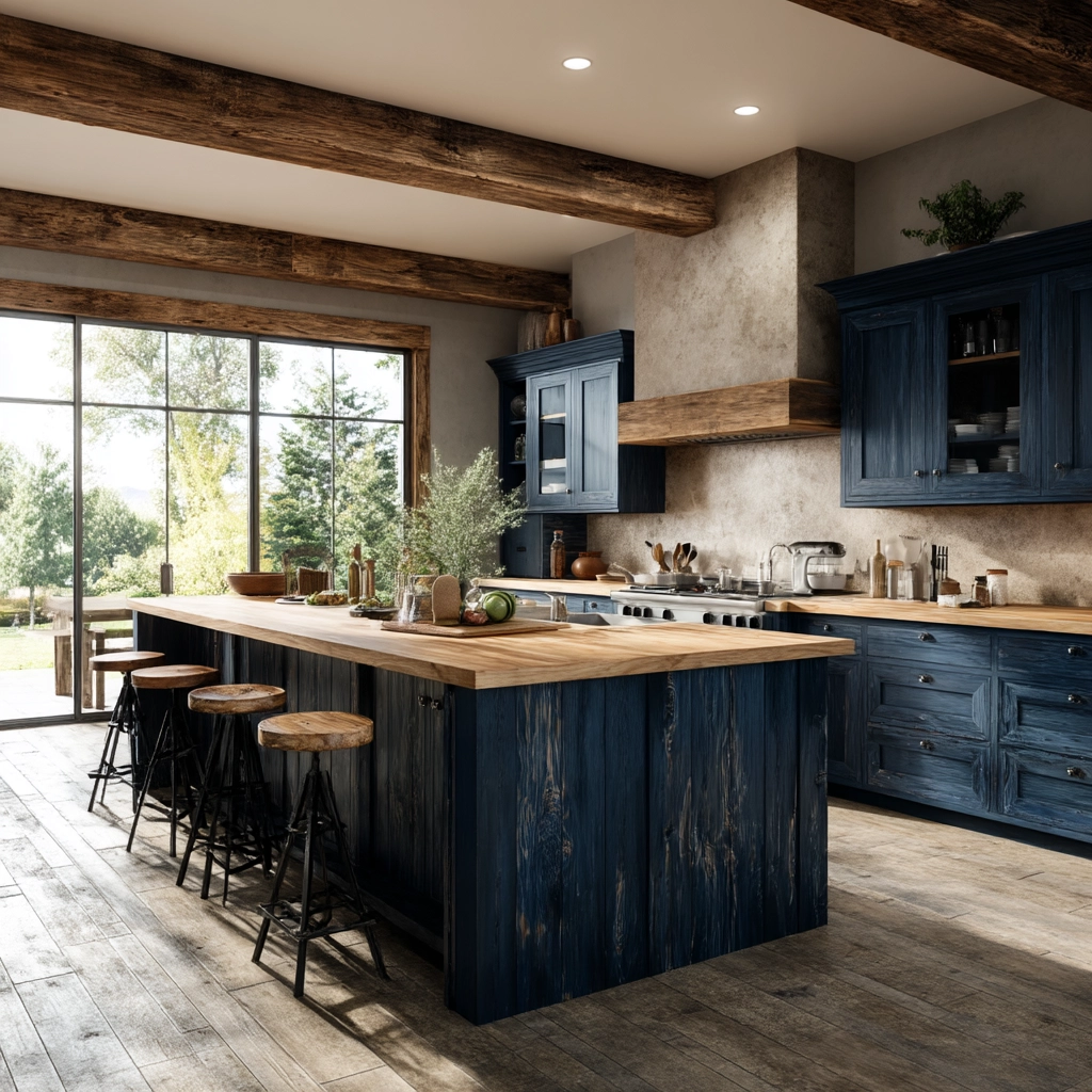 rustic kitchen cabinets 23