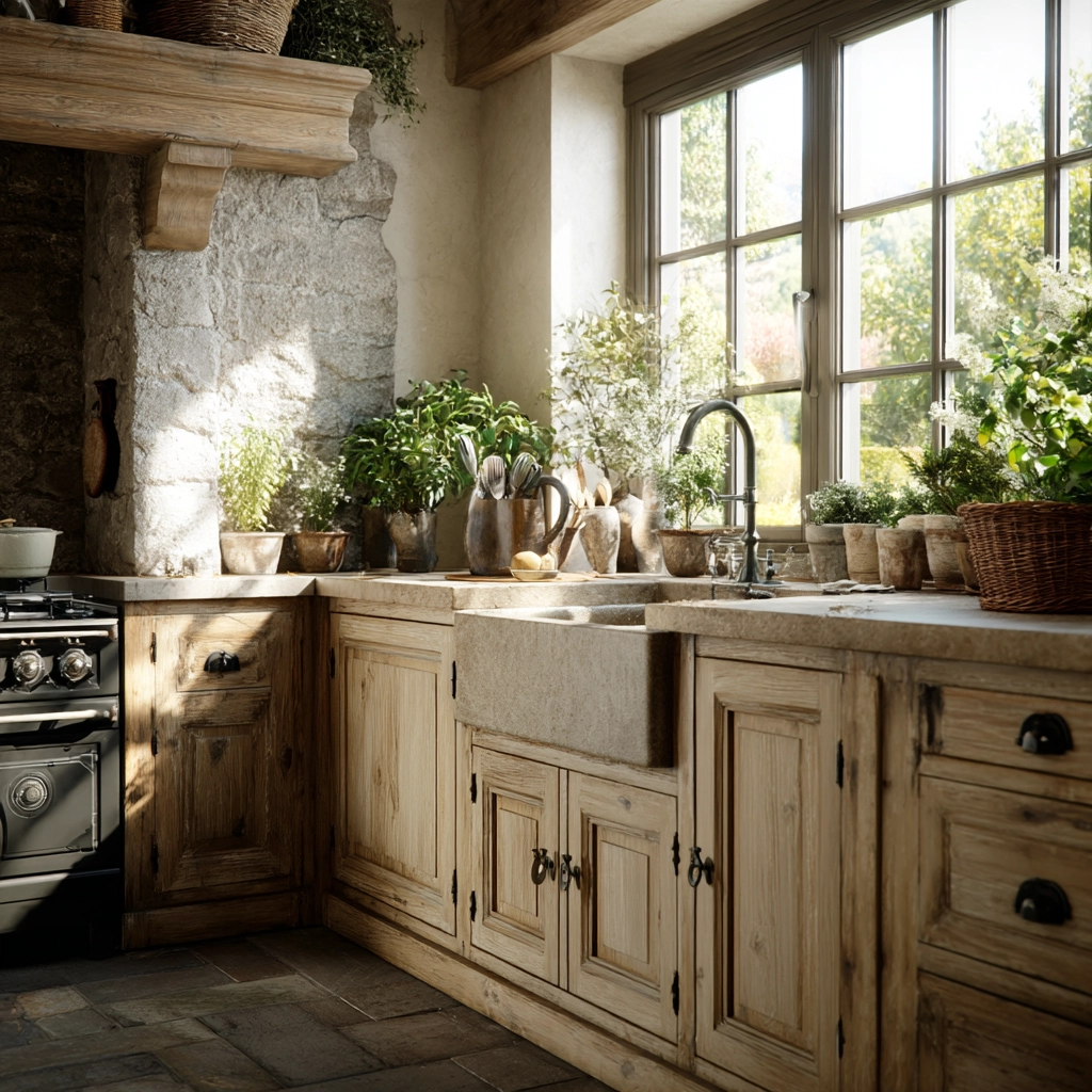 rustic kitchen cabinets 26