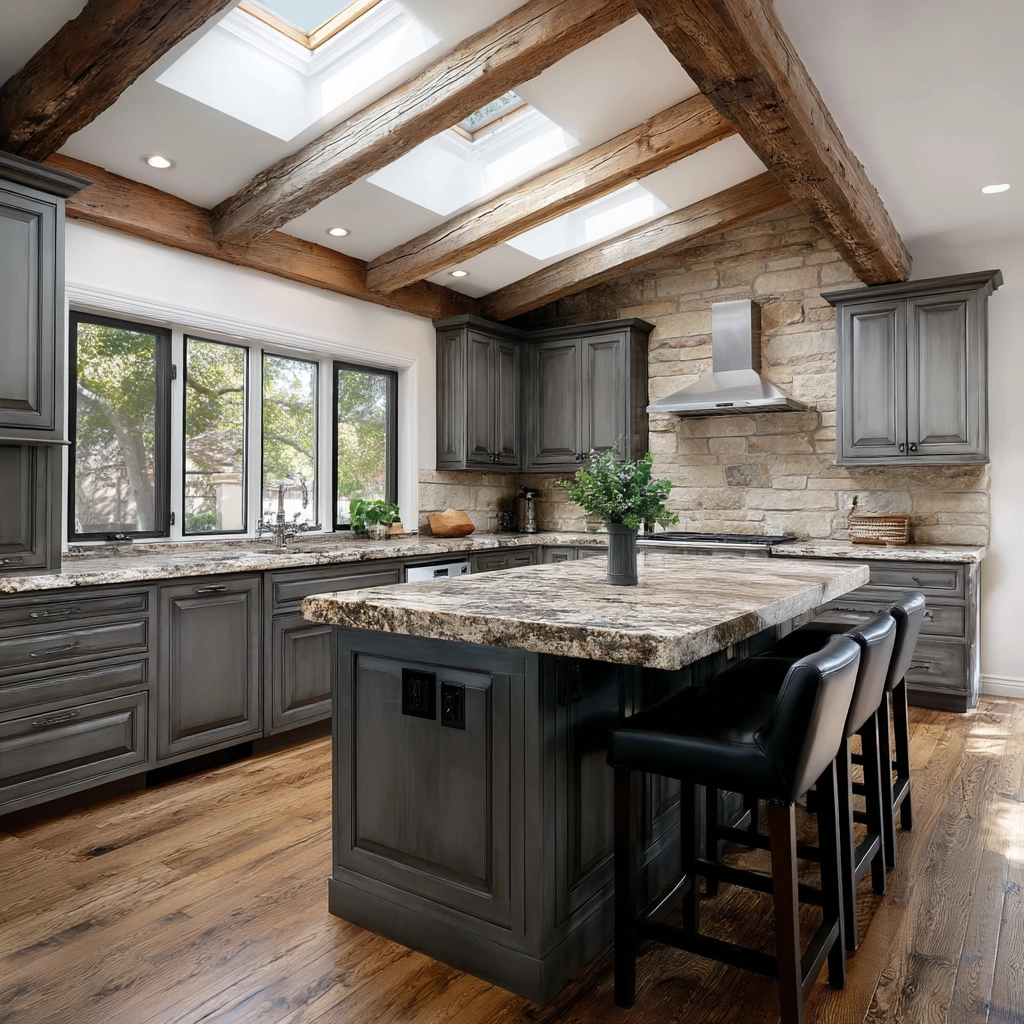 rustic kitchen cabinets 29