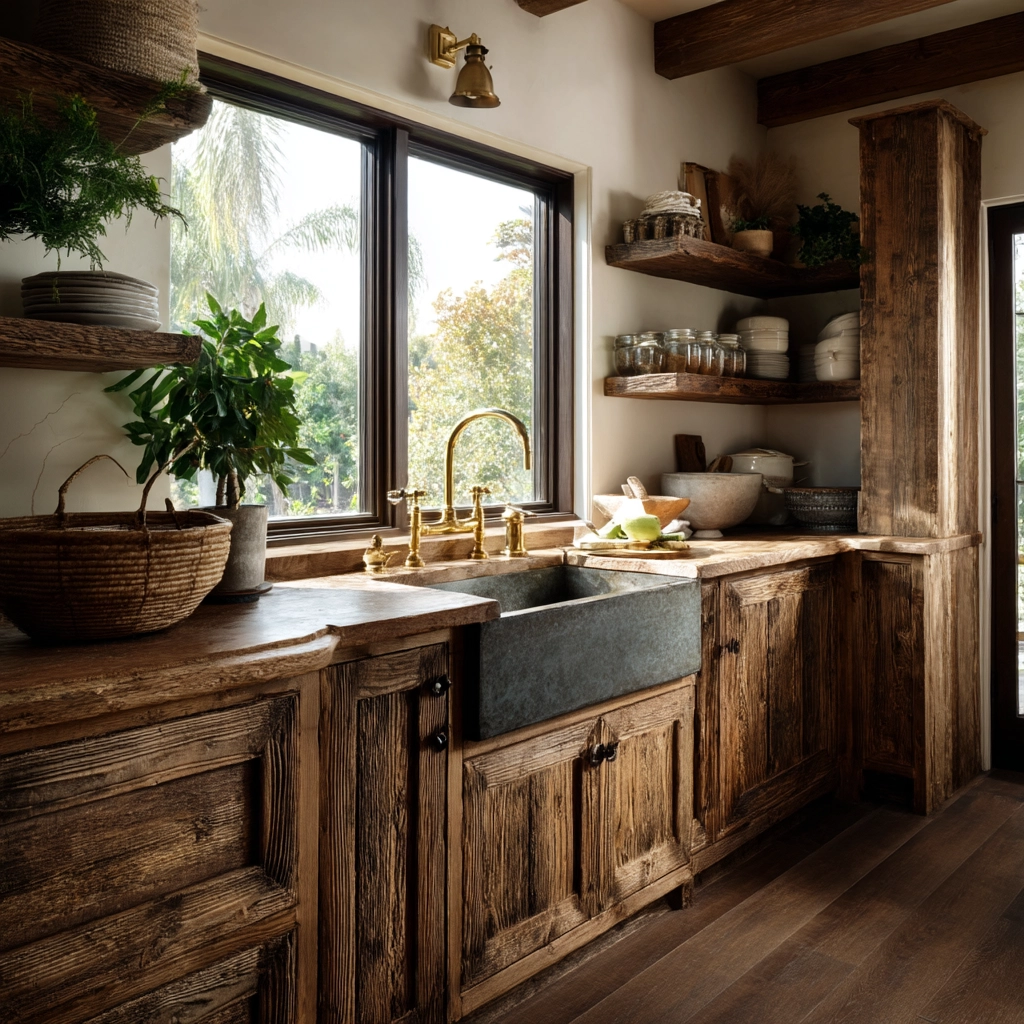 rustic kitchen cabinets 3