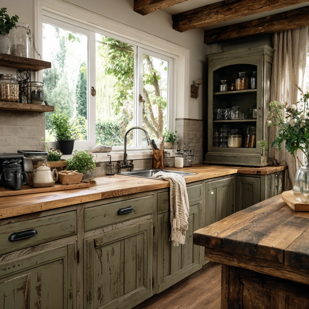 rustic kitchen cabinets 40