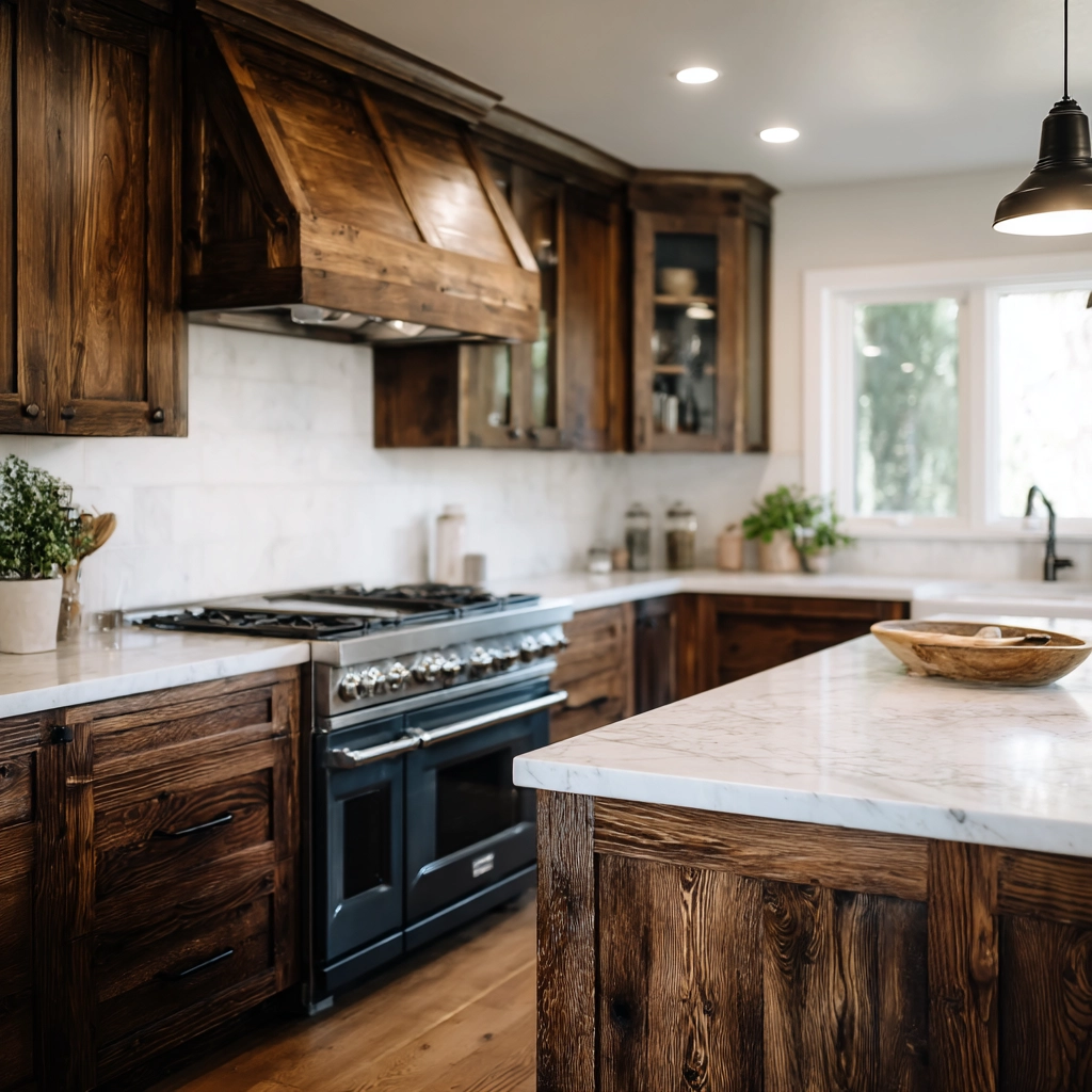 rustic kitchen cabinets 8