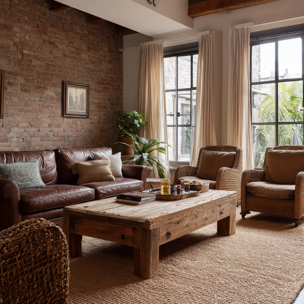 rustic living room 1