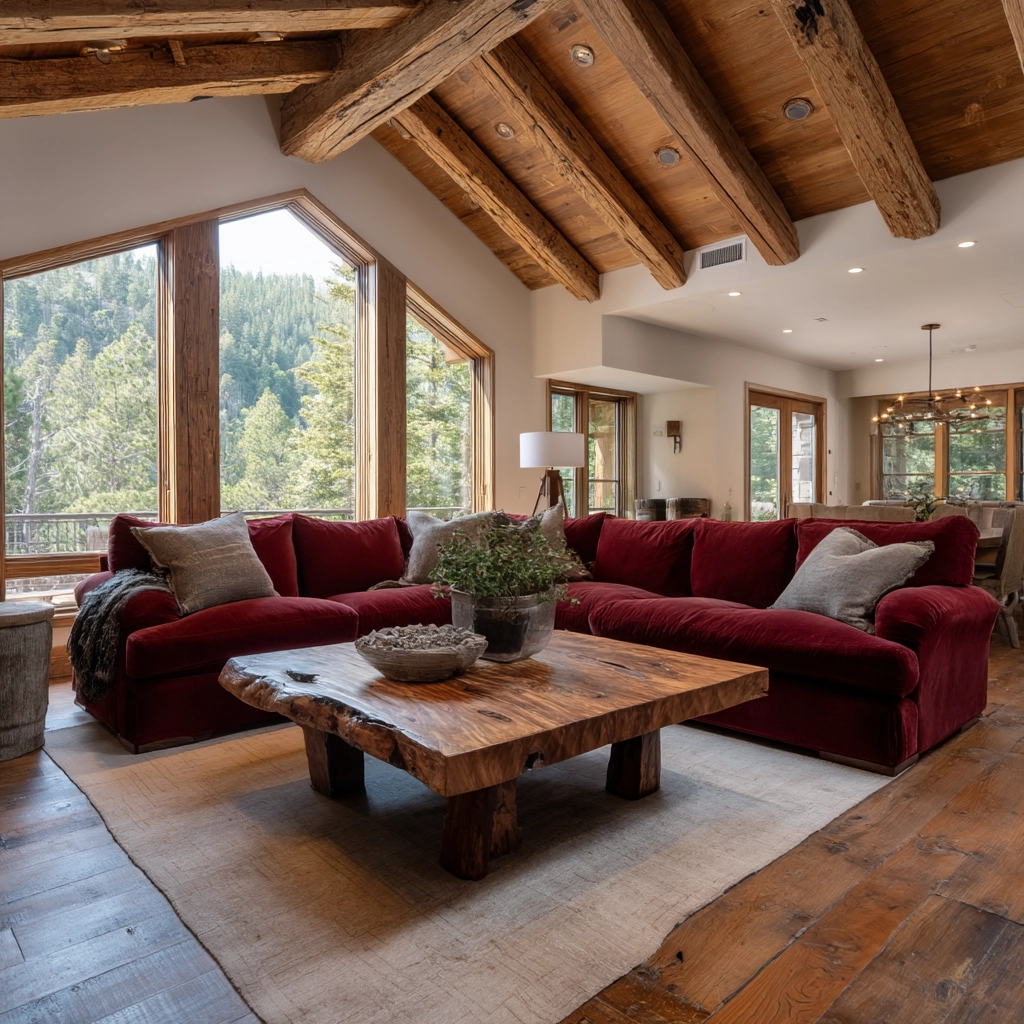 rustic living room 15