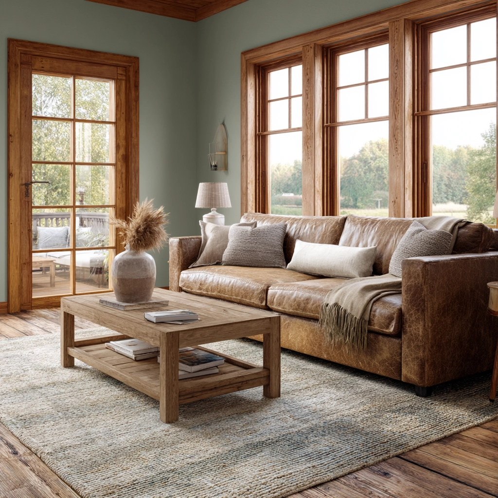 rustic living room 18