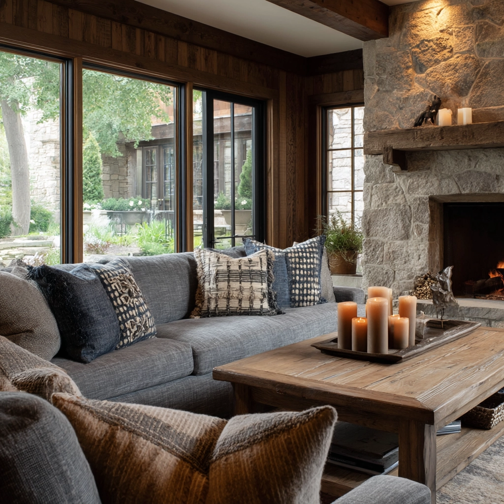 rustic living room 21