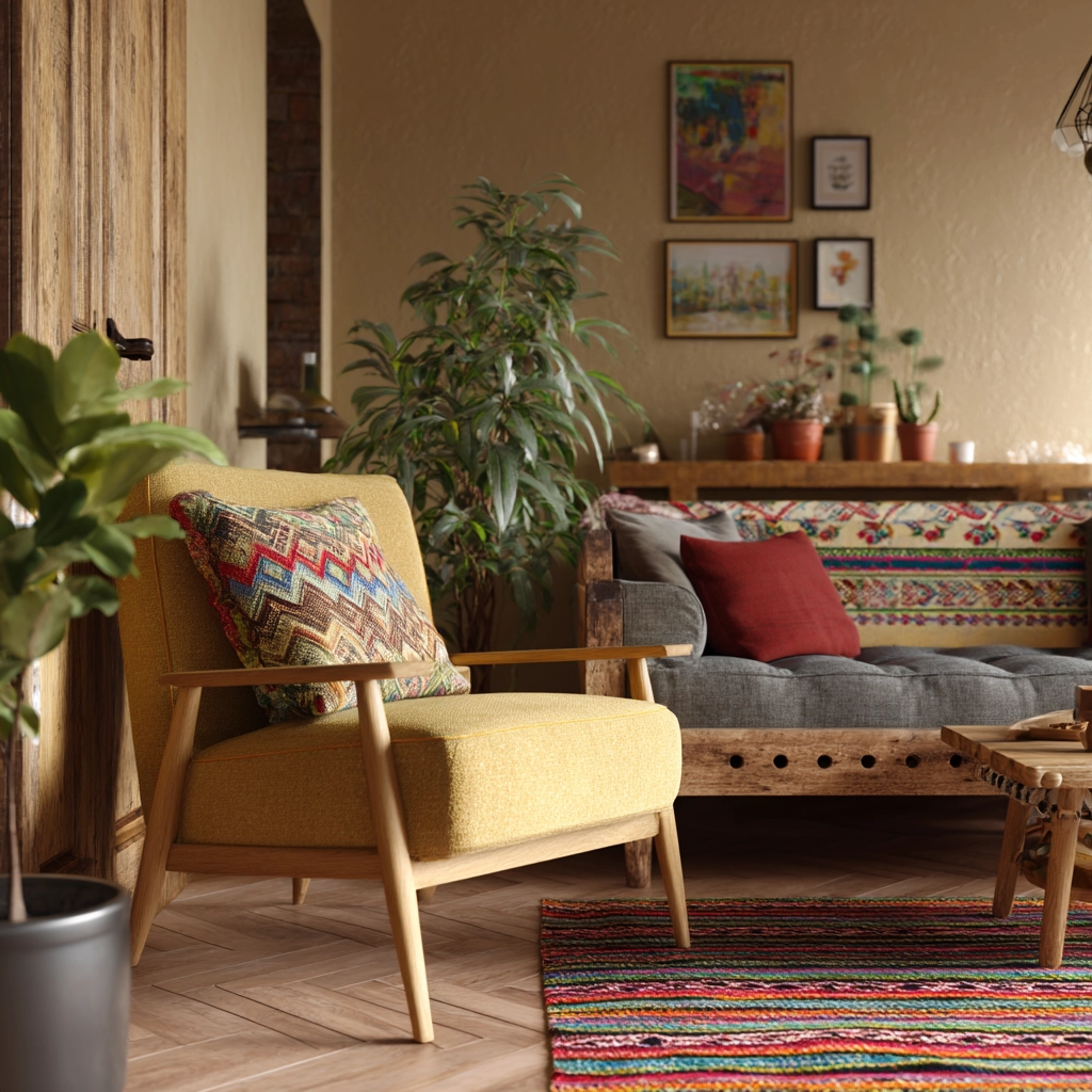 rustic living room 34