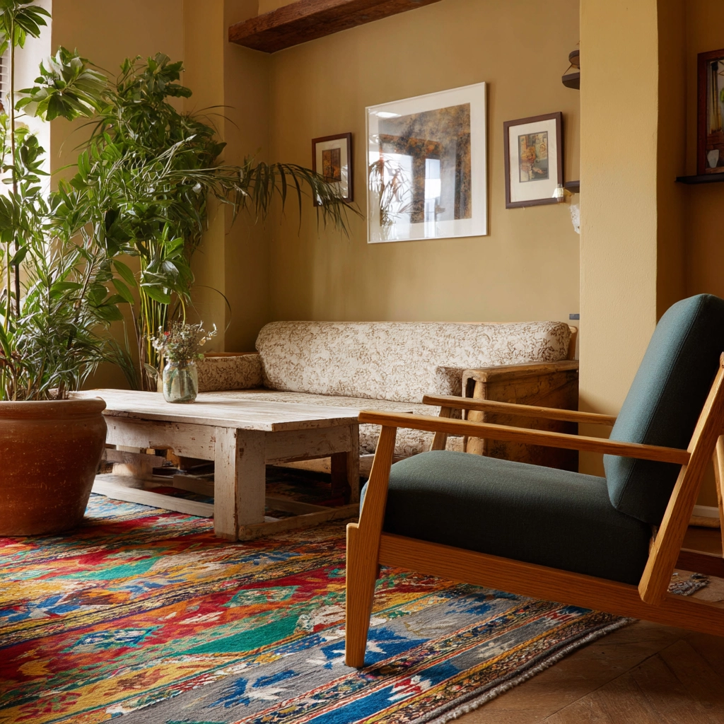rustic living room 36