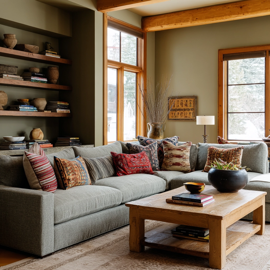rustic living room 44