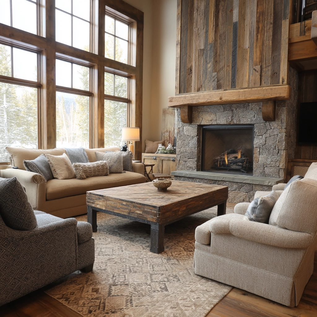 rustic living room 47