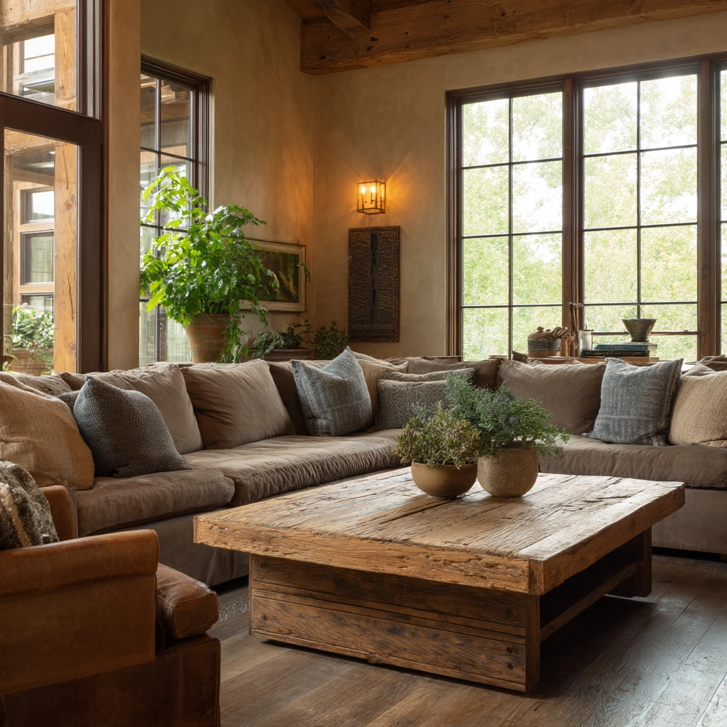 rustic living room 57