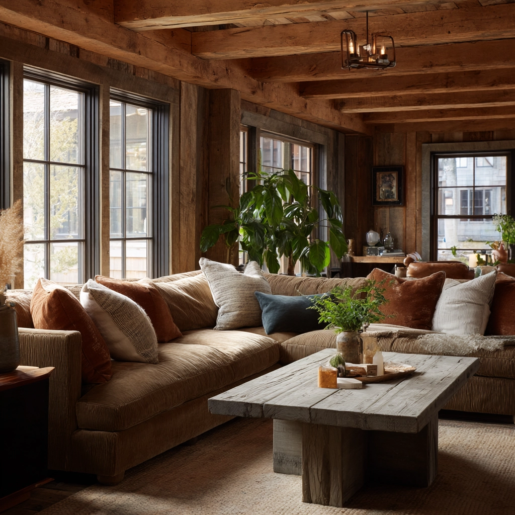 rustic living room 60
