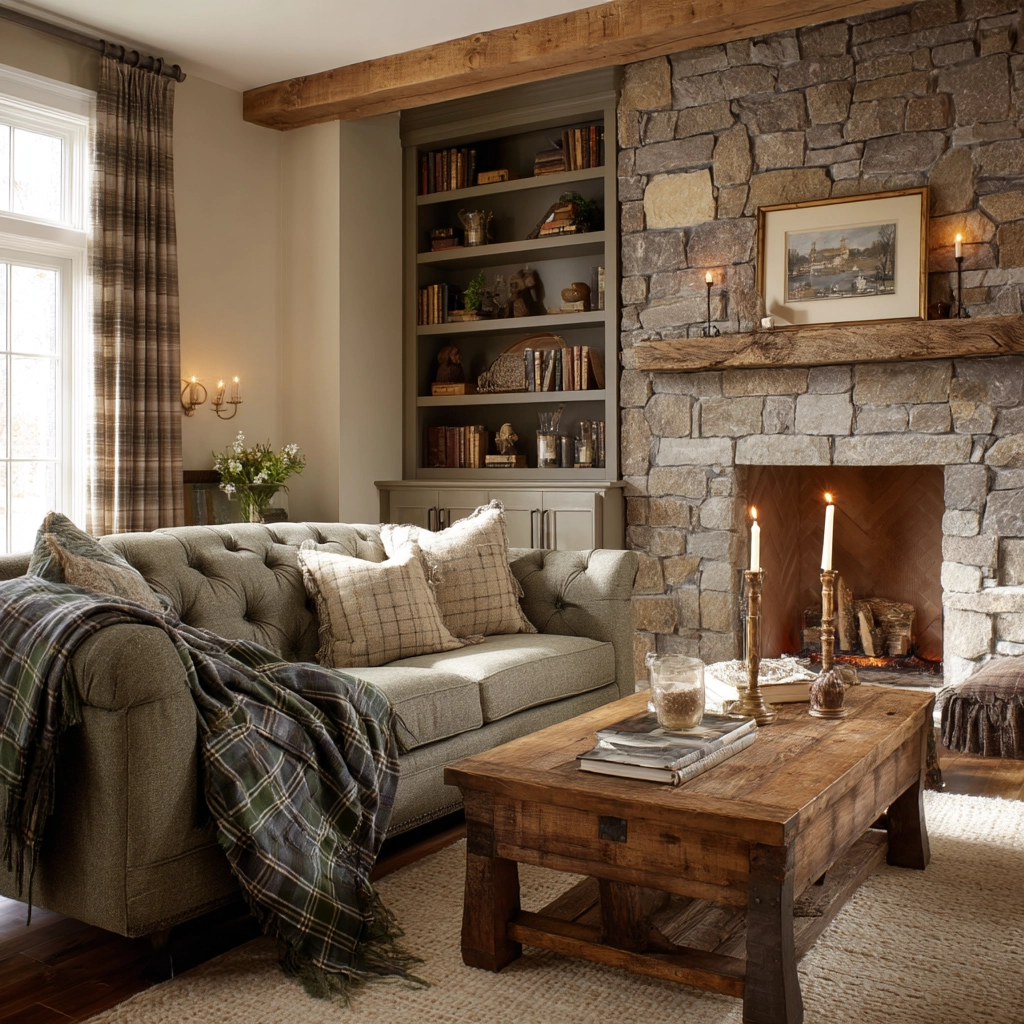 rustic living room 7