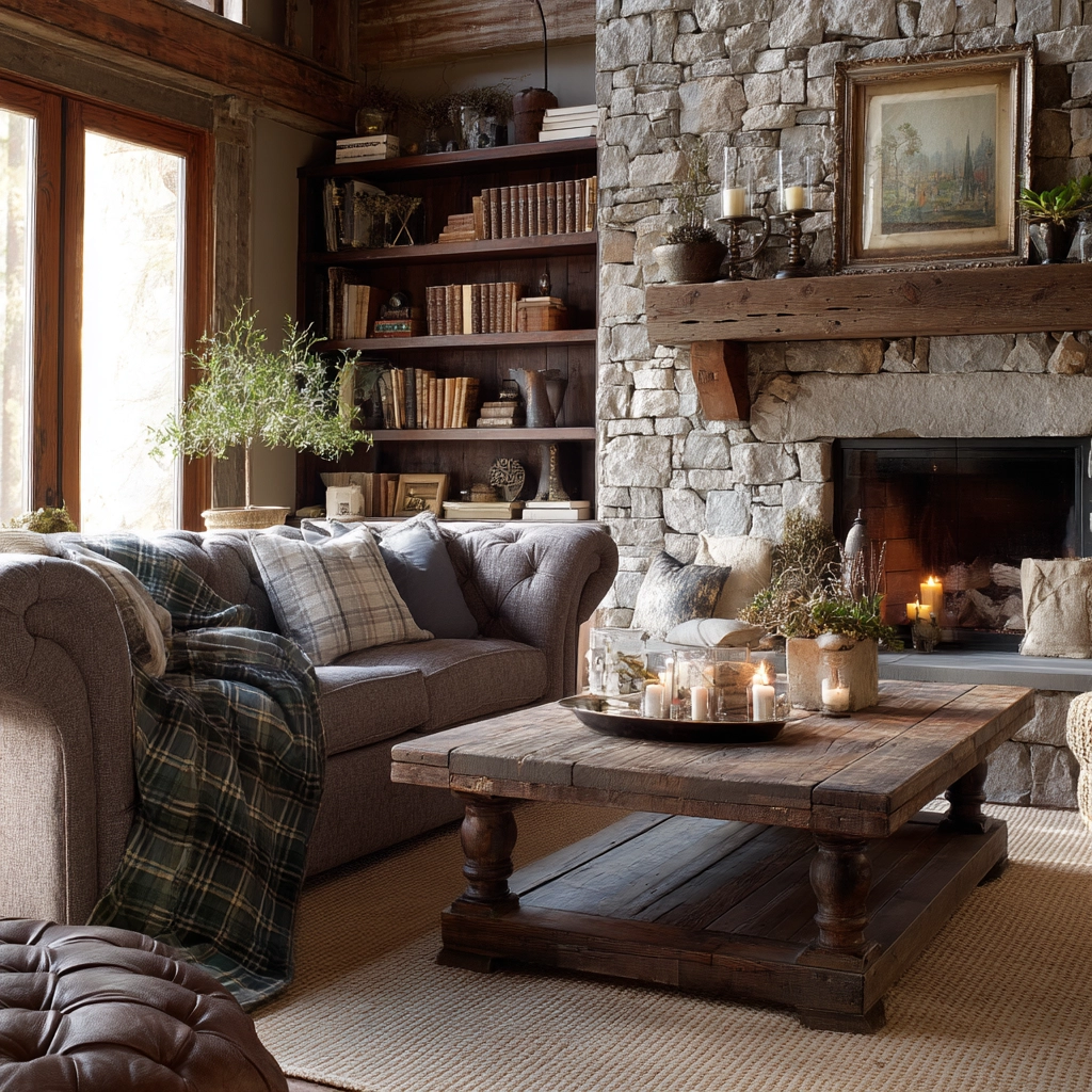 rustic living room 8