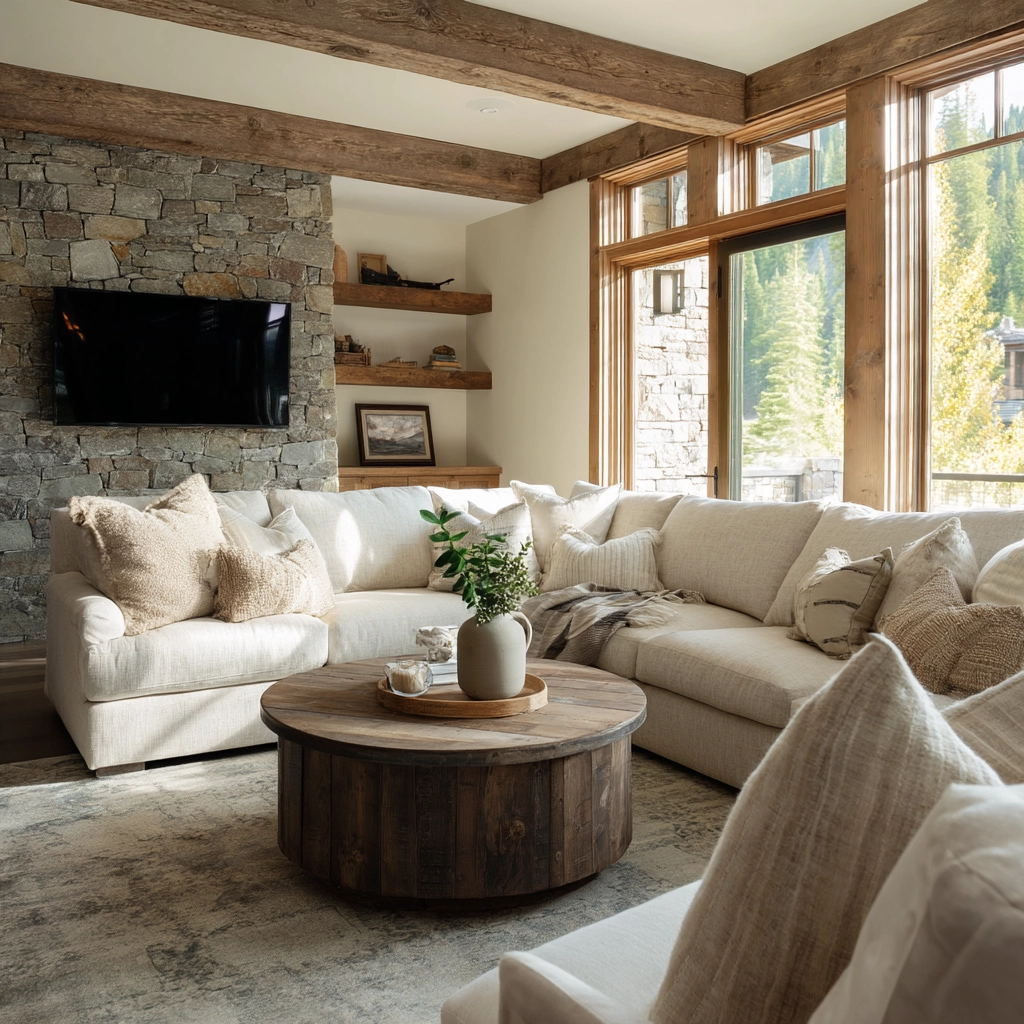 rustic living room ideas 11