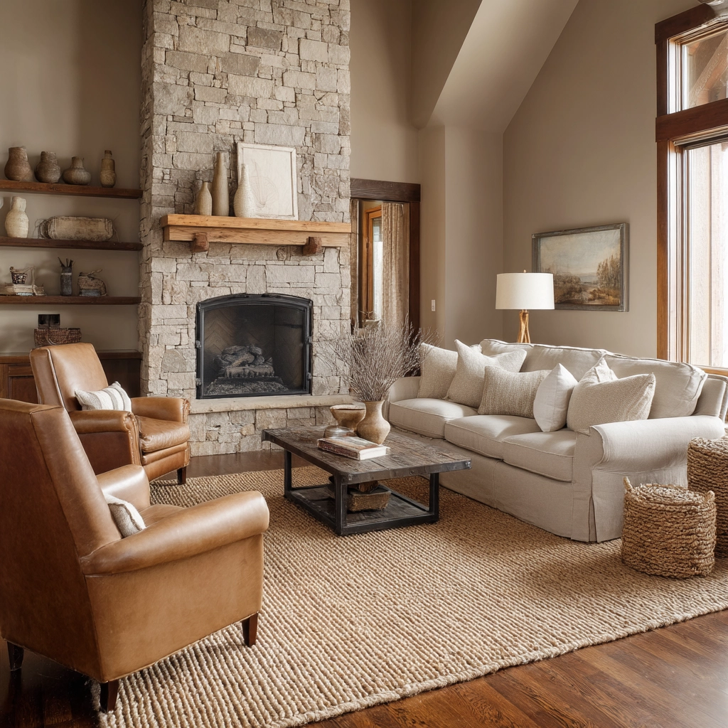rustic living room ideas 22