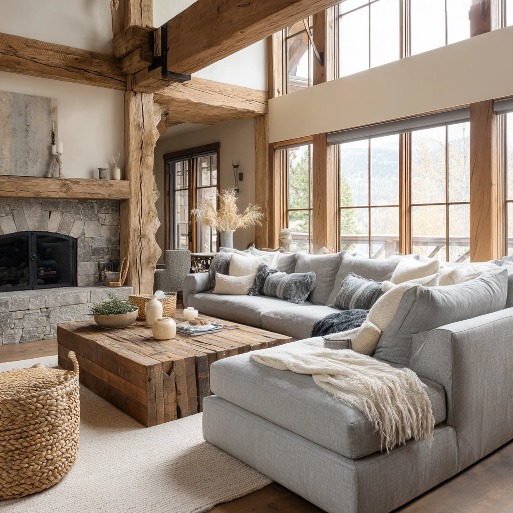 rustic living room ideas 37