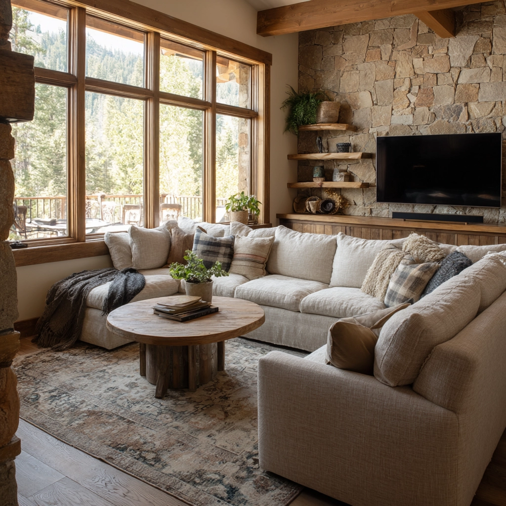 rustic living room ideas 9