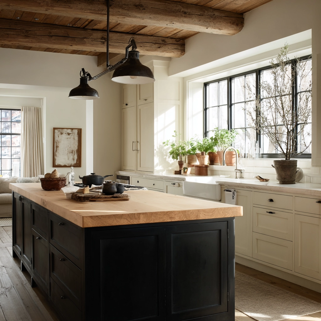 rustic modern kitchen 14