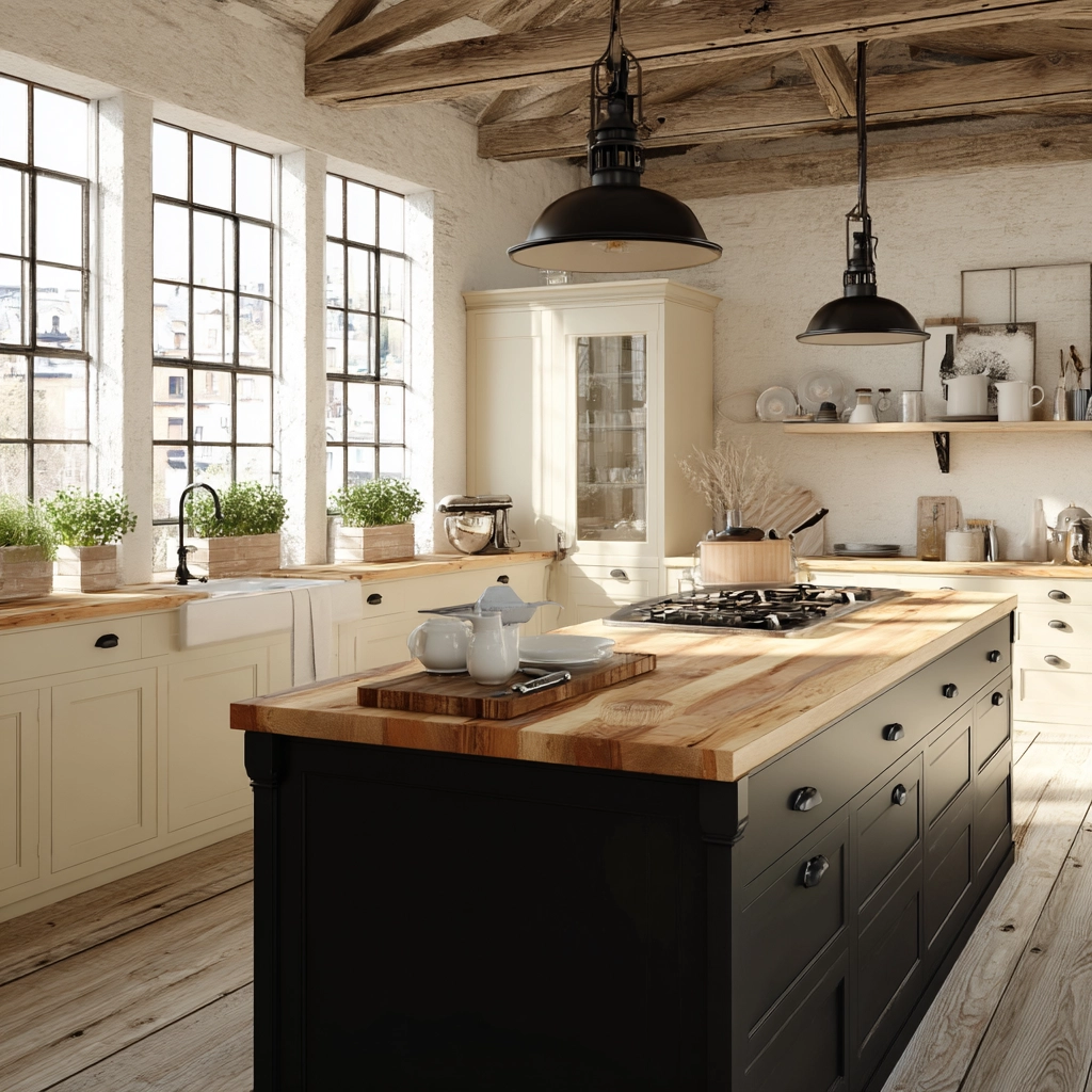 rustic modern kitchen 15