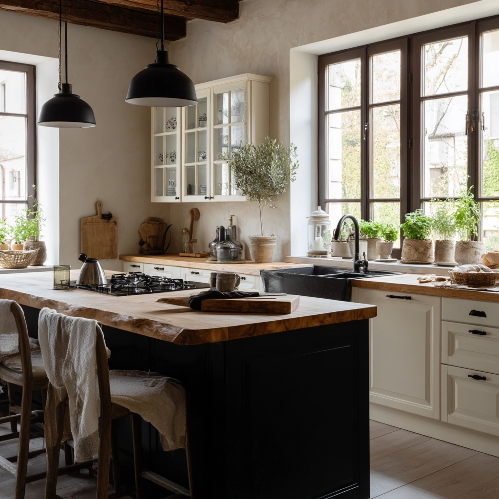 rustic modern kitchen 16