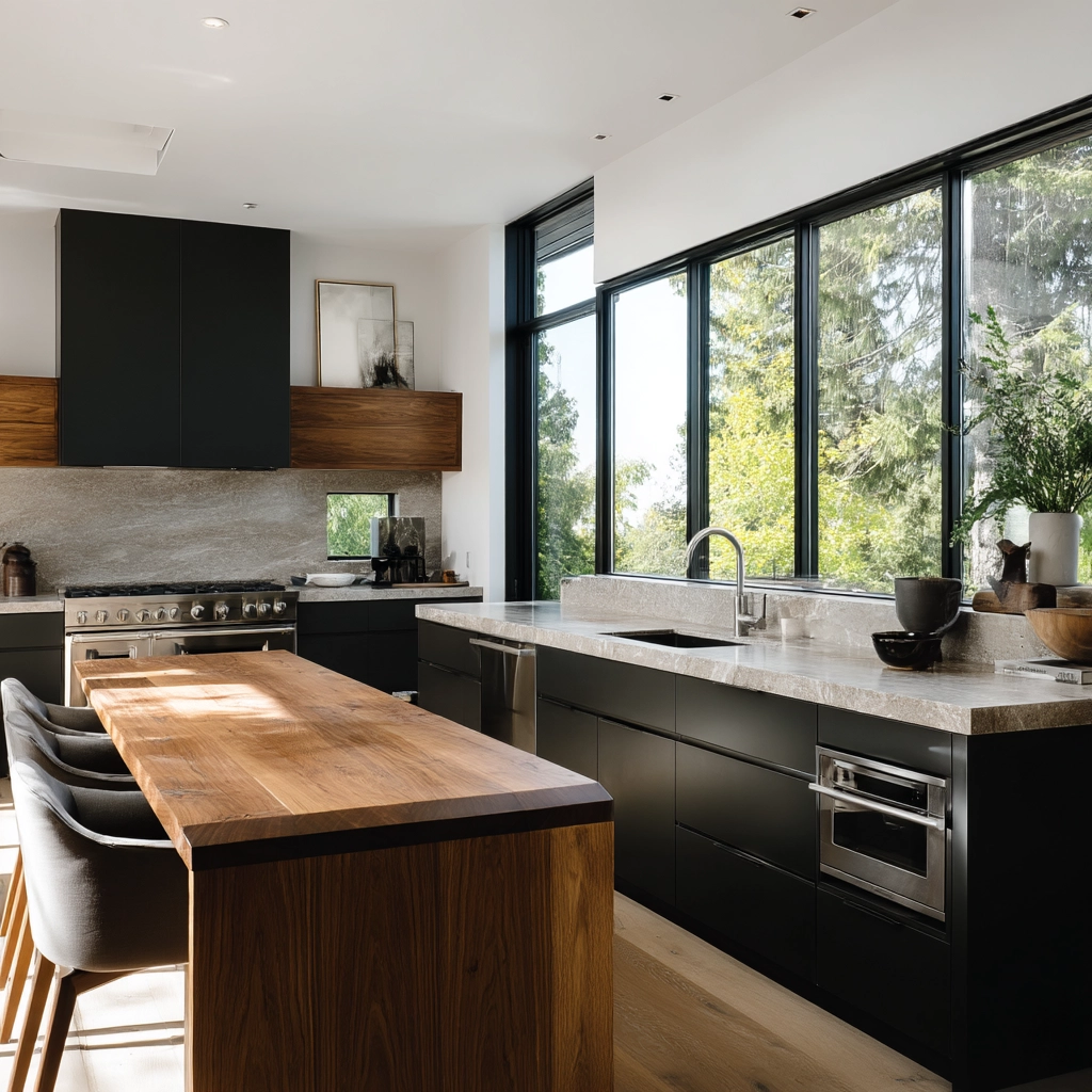 rustic modern kitchen 33