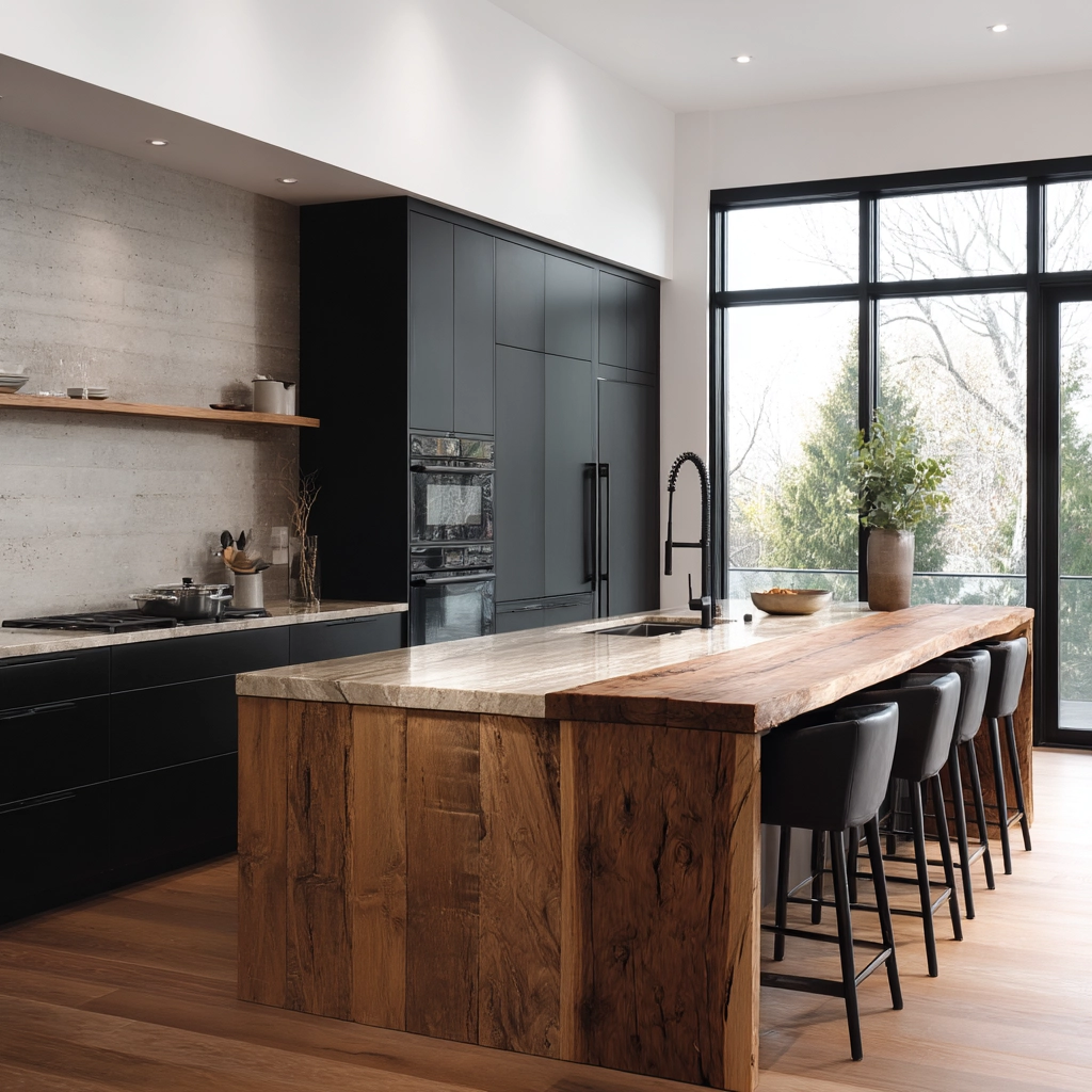 rustic modern kitchen 35