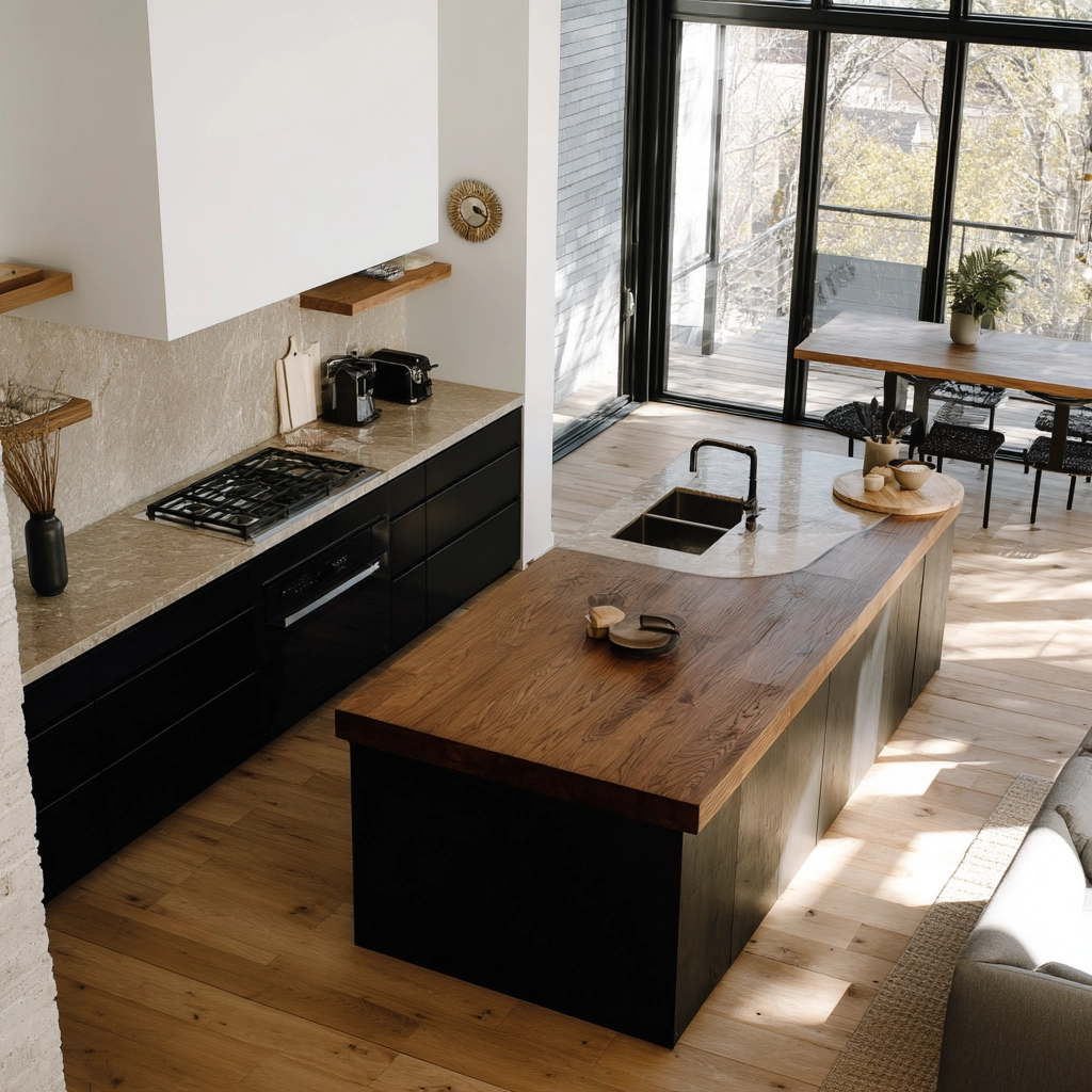 rustic modern kitchen 36