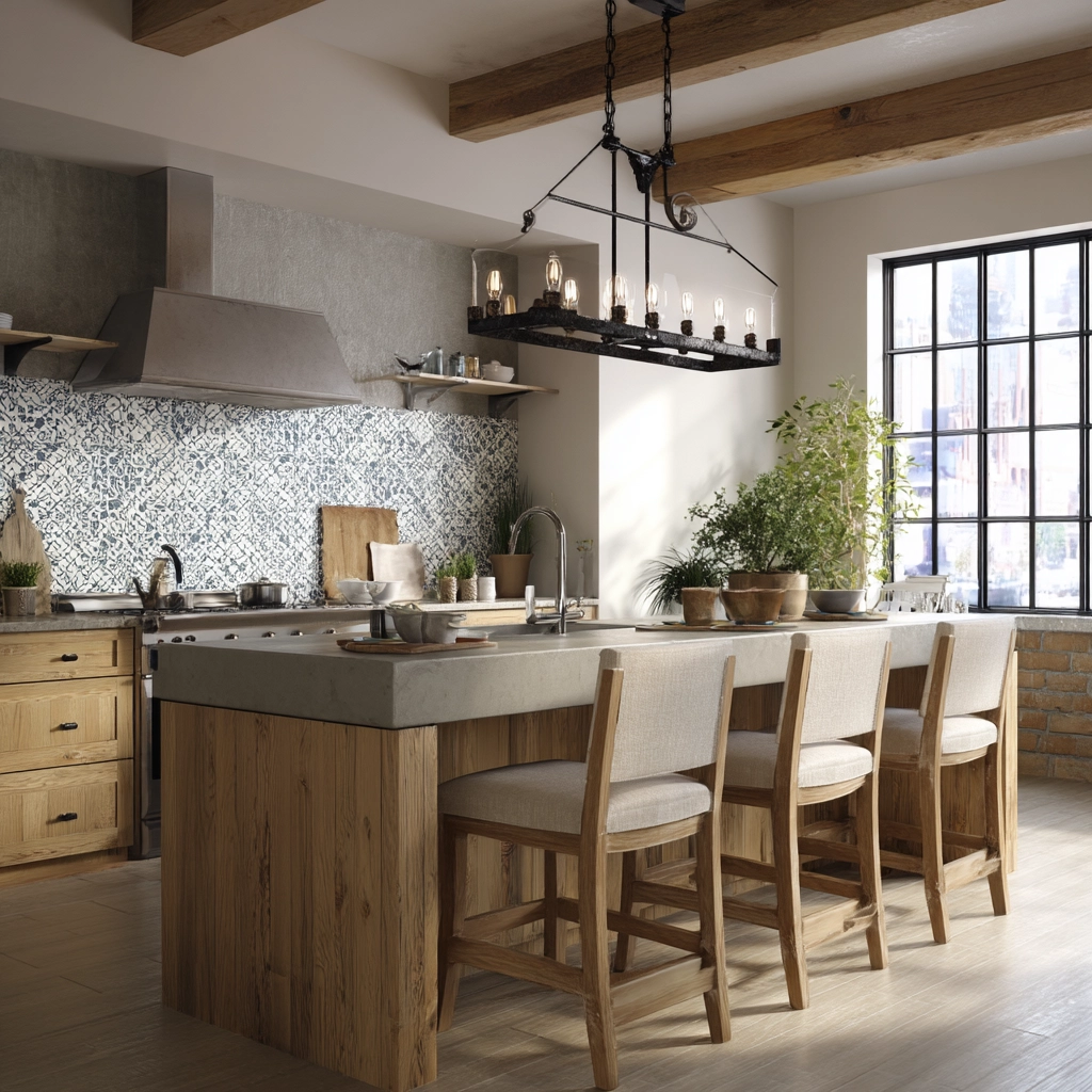 rustic modern kitchen 38