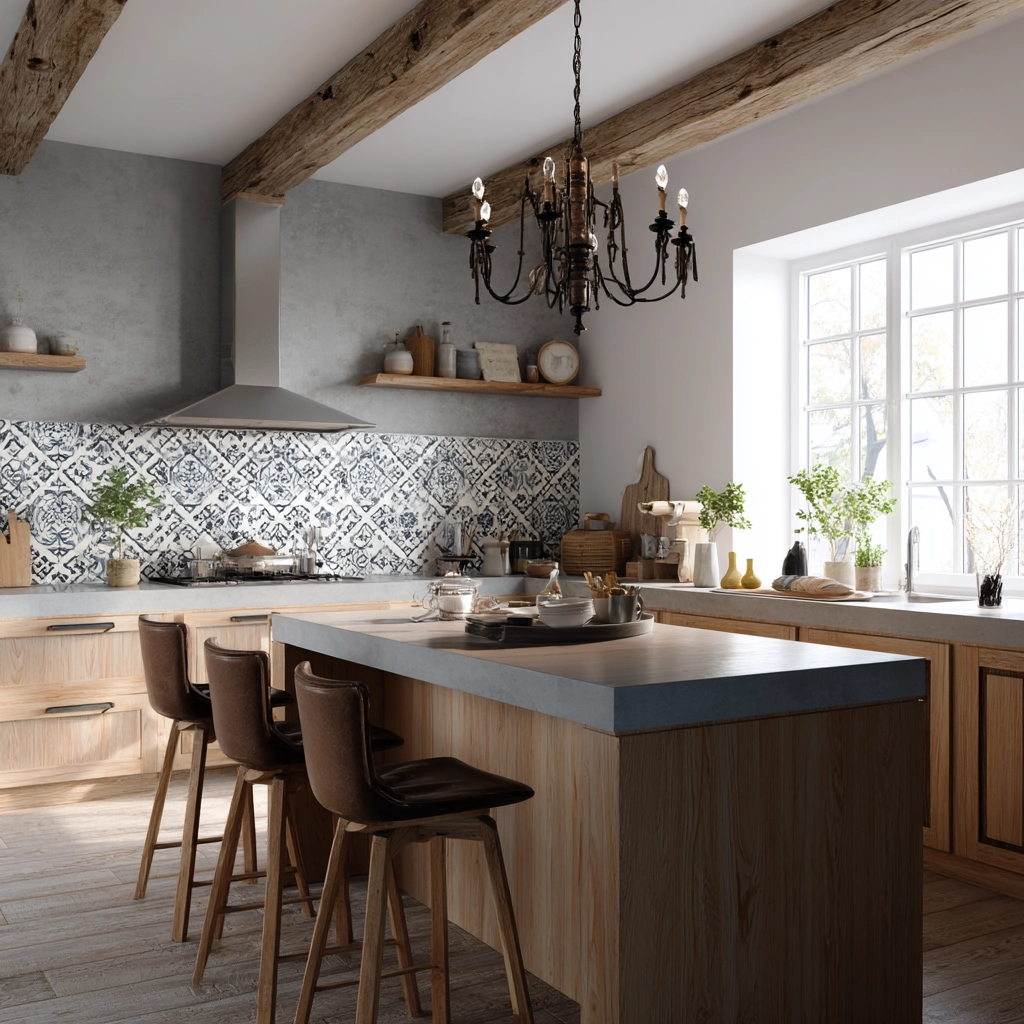 rustic modern kitchen 39