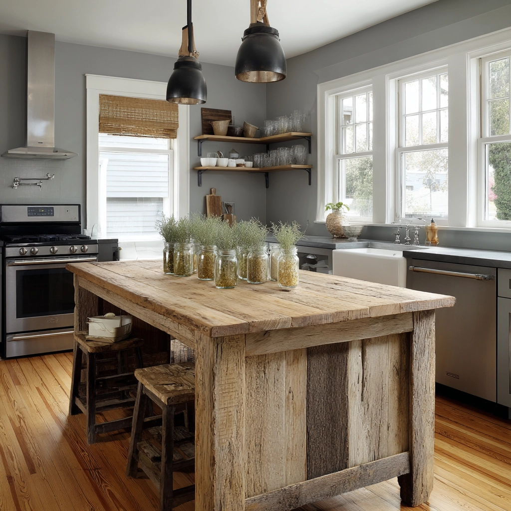 rustic modern kitchen 41