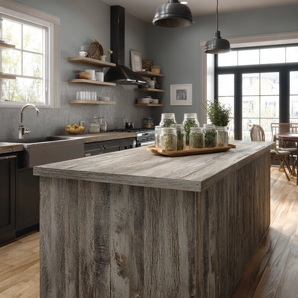 rustic modern kitchen 44