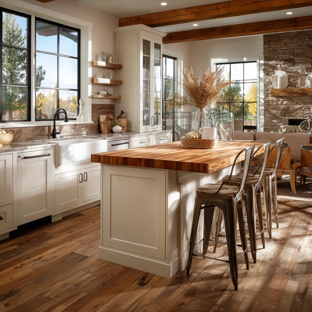 rustic modern kitchen 54