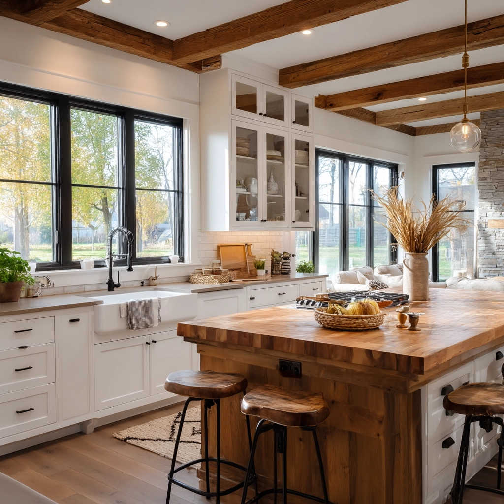 rustic modern kitchen 55