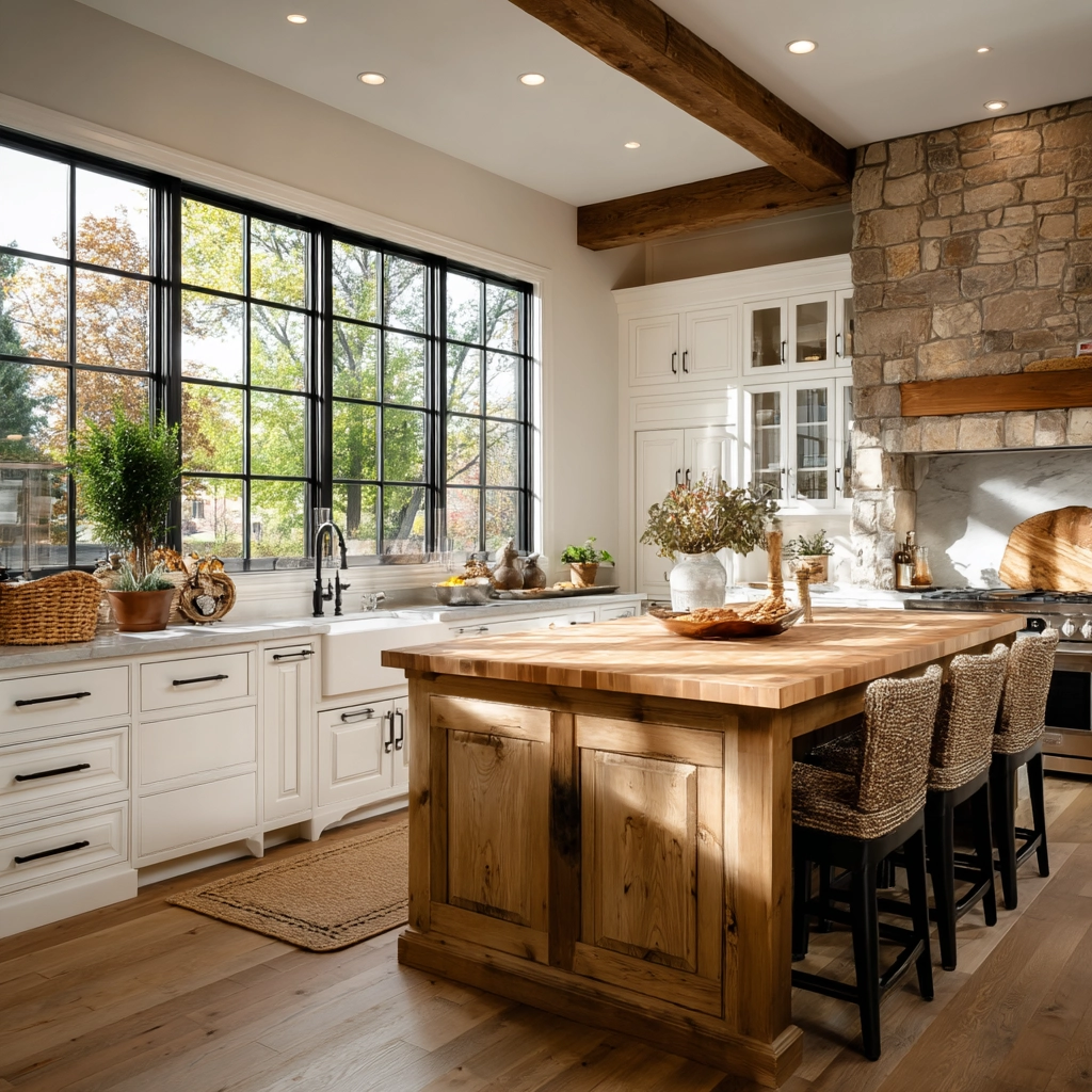 rustic modern kitchen 56