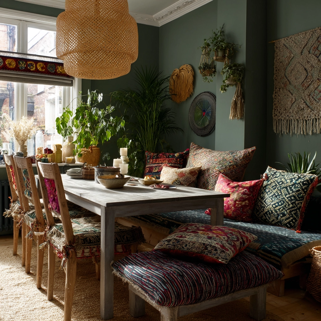 sage green dining room 25
