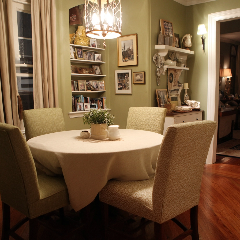 sage green dining room 53