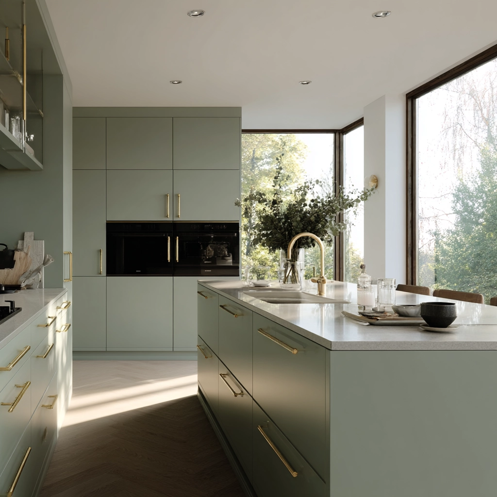 sage green kitchen 14