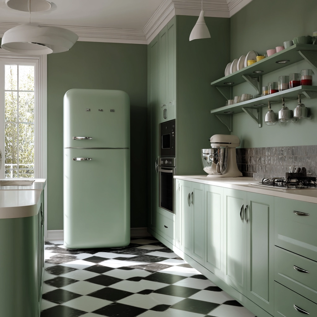sage green kitchen 19